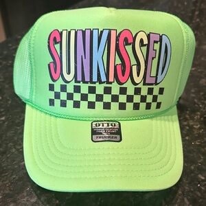 OTTO Lime Green Sunkissed Trucker Hat